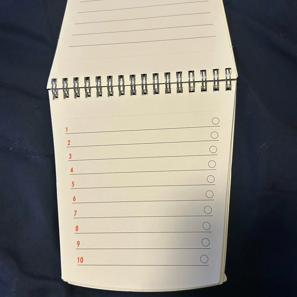 Bucket List Notebook silver‎ pail 96 pages NWT